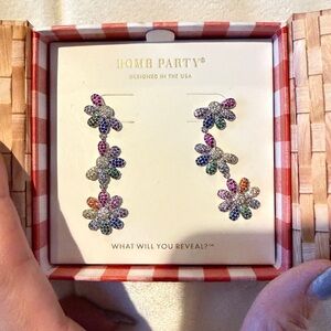 BP Dripping Daisies Flower Drop Earrings